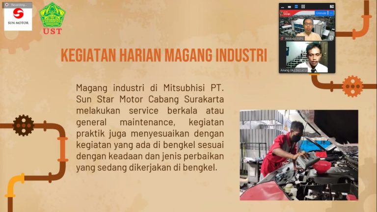 PELAKSANAAN SIDANG MAHASISWA PVTM MAGANG INDUSTRI DI PT. SUN STAR MOTOR KARTASURA